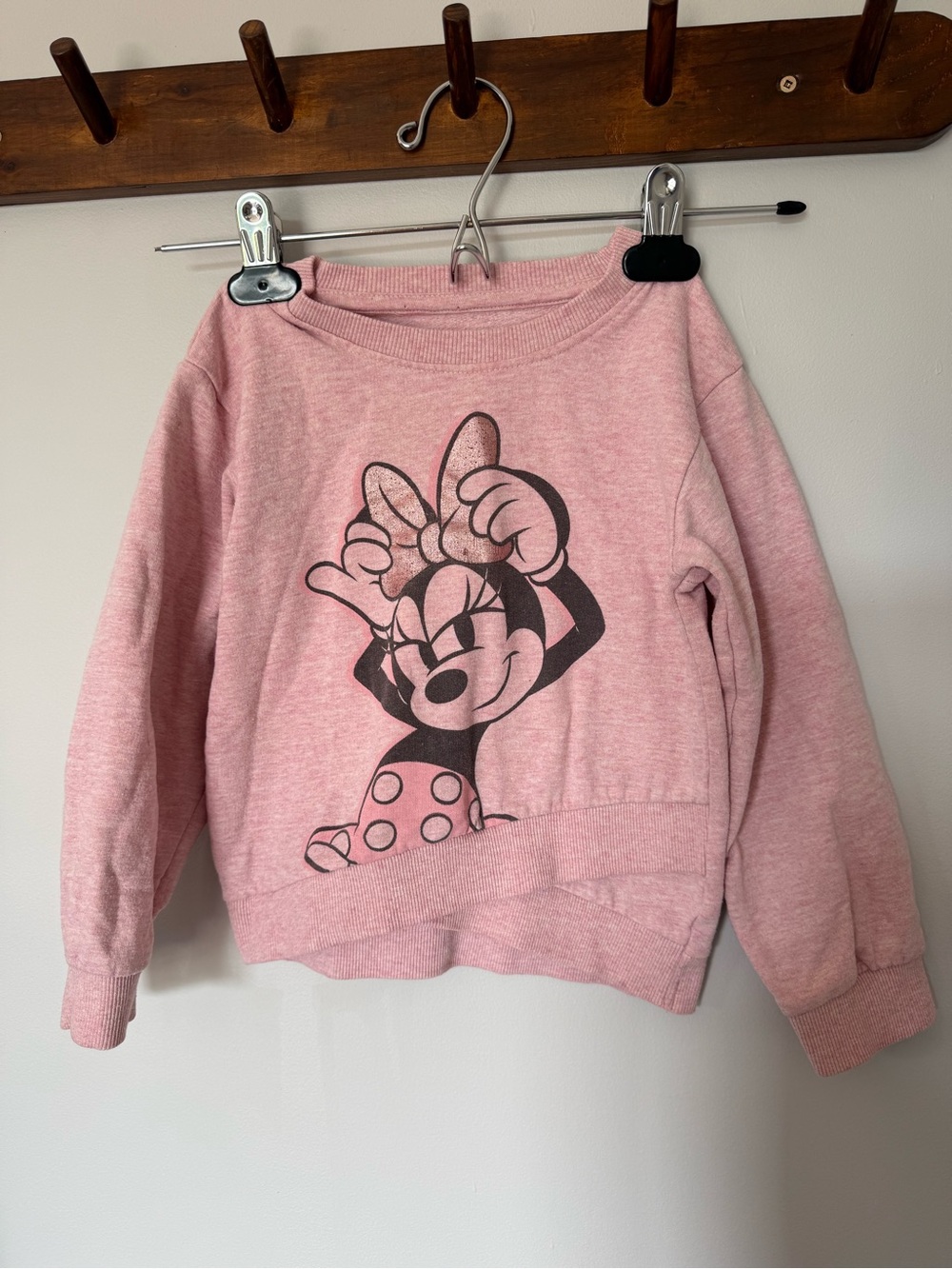 Disney Pink Minnie Mouse Scoop Neck Pullover with matching pants